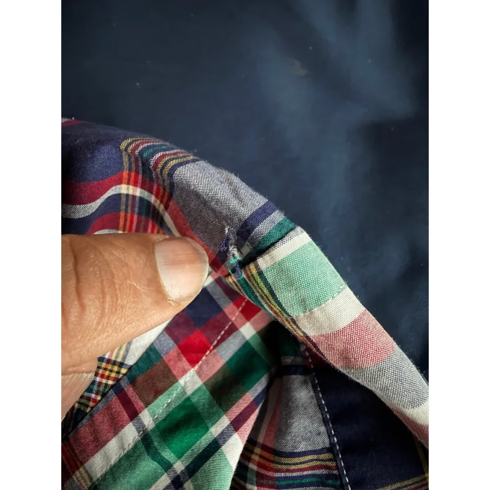 Polo Ralph Lauren Mens XL Classic Fit Plaid Short Sleeve Button Down Shirt Multi
